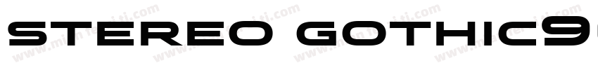 stereo gothic900字体转换